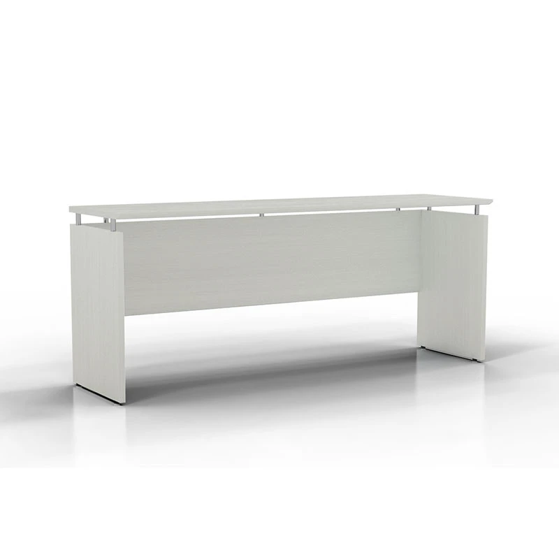 Mayline Medina Executive 72" Desk With Left Bridge, 72 Credenza, 72 Hutch, Center Drawer,Box/Box/File, And 2 Corner Supports, Textured Sea Salt - MNT35-TSS - Image 4