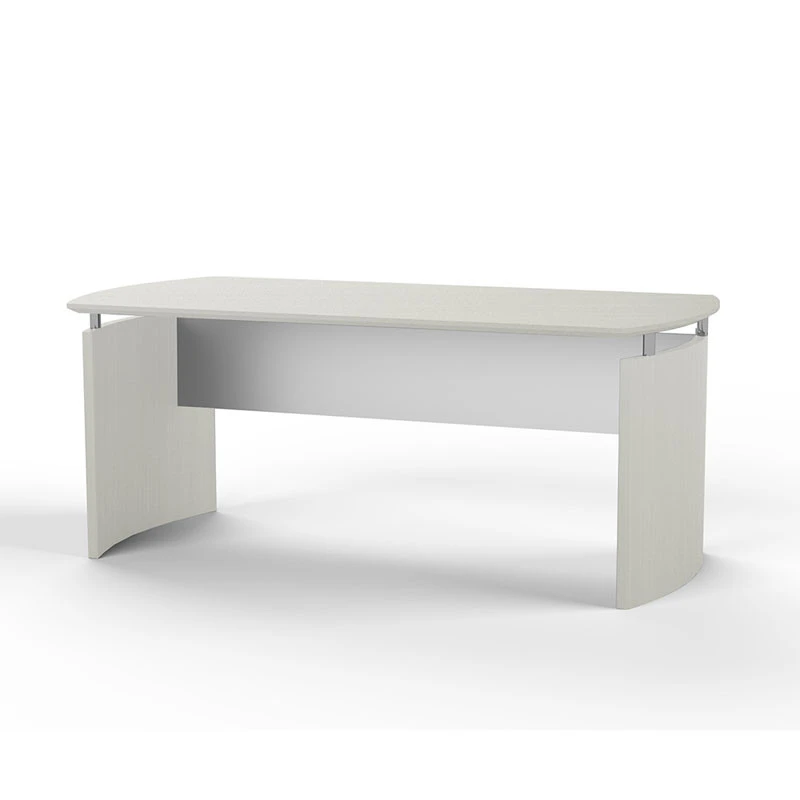 Mayline Medina Executive 72" Desk With Left Bridge, 72 Credenza, 72 Hutch, Center Drawer,Box/Box/File, And 2 Corner Supports, Textured Sea Salt - MNT35-TSS - Image 5