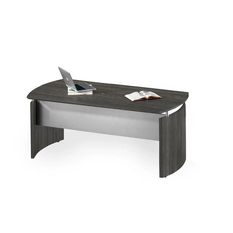 Mayline Medina Executive 72" Desk With Right Return, Left Extension, Drawer, And Cabinet Gray Steel- MNT8R-LGS - Image 3