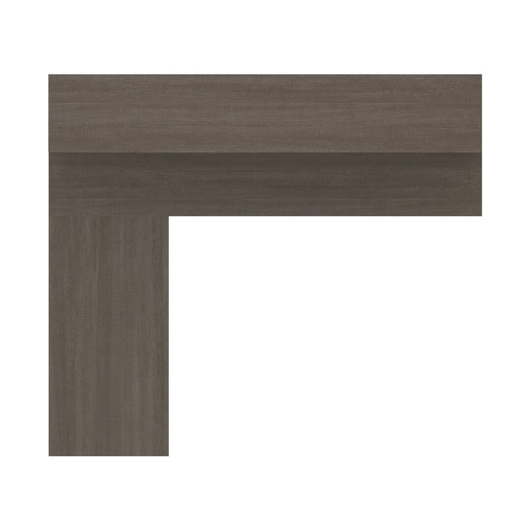 Bestar Prestige + 72W L-Shaped Desk With Pedestal And Hutch In Bark Grey & Slate - 99872-000047 - Image 6