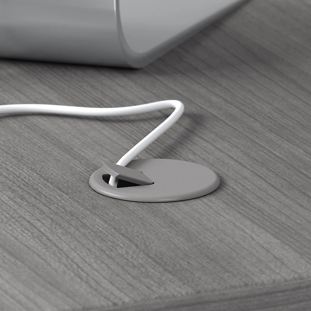 Bush Business Furniture Studio C Desk L-Shaped Package 72" Platinum Gray - STC006PGSU - Image 4