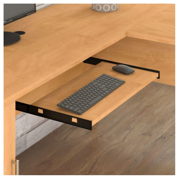 Bush Somerset Collection L-Shaped Desk With Hutch Package 60" Maple Cross - SET002MC - Image 8