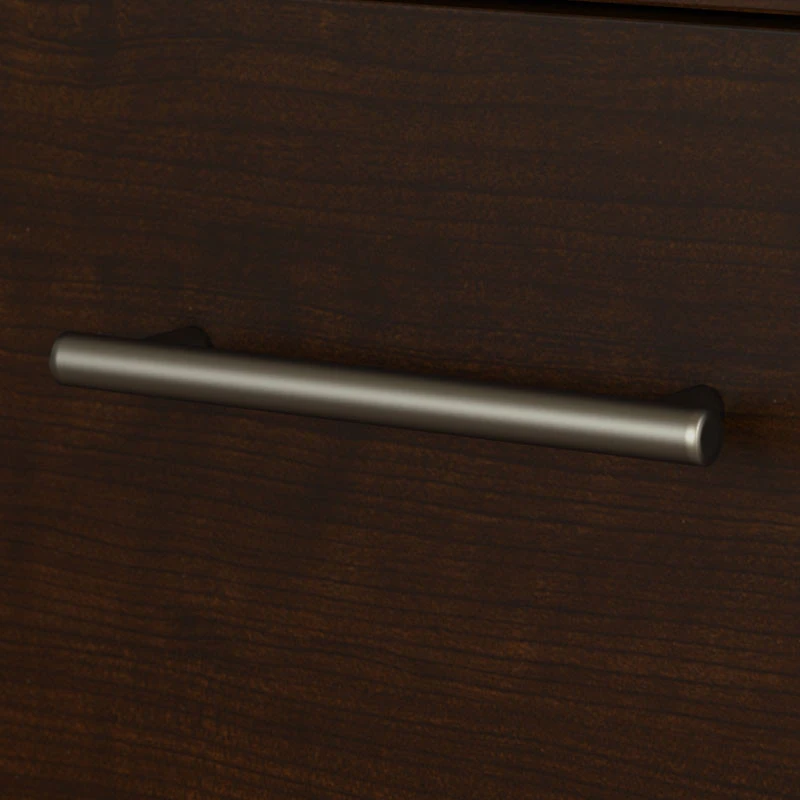 Bush Furniture Somerset 60W L-Shaped Desk W Hutch Mocha Cherry - SET002MR - Image 2