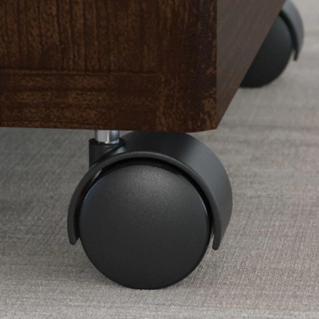 Bush Series C 72W X 36D Bow Front Desk With Mobile File Cabinet Mocha Cherry - SRC079MRSU - Image 7