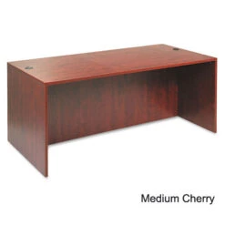 Alera Valencia Collection Straight Front Desk Shell 72" Medium Cherry - ALE-VA217236MC