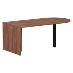 Alera Valencia Series Peninsula Desk Modern Walnut - VA277236WA